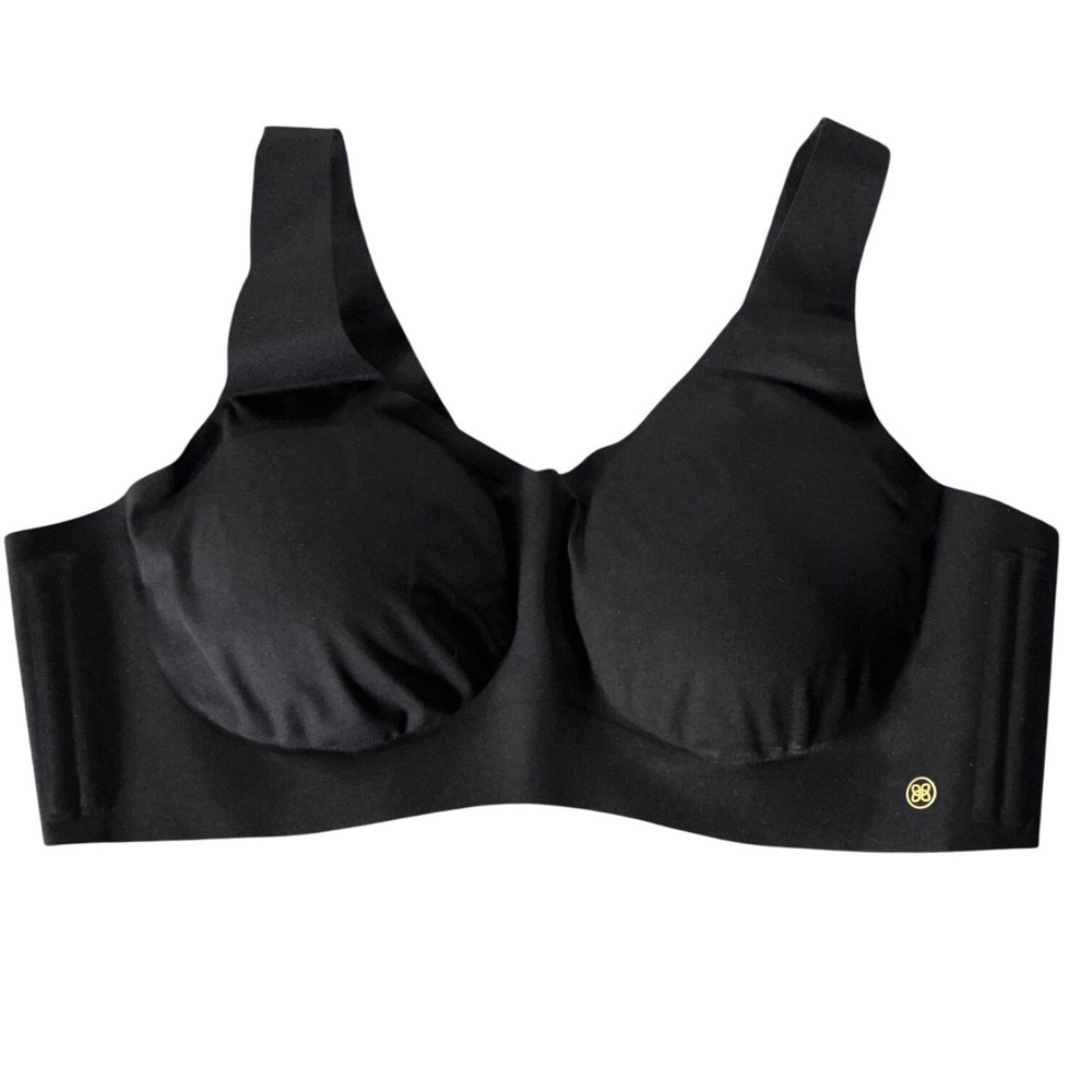 Honeylove Silhouette Bra Black Wire-Free Seamless Support Bralette Size 2X